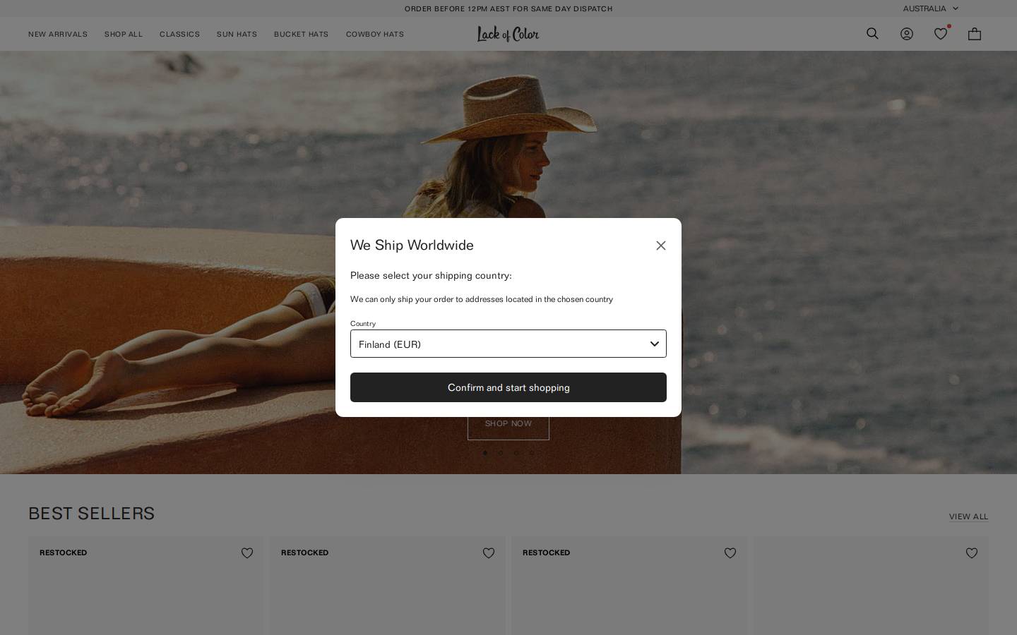 lackofcolor.com.au homepage screenshot