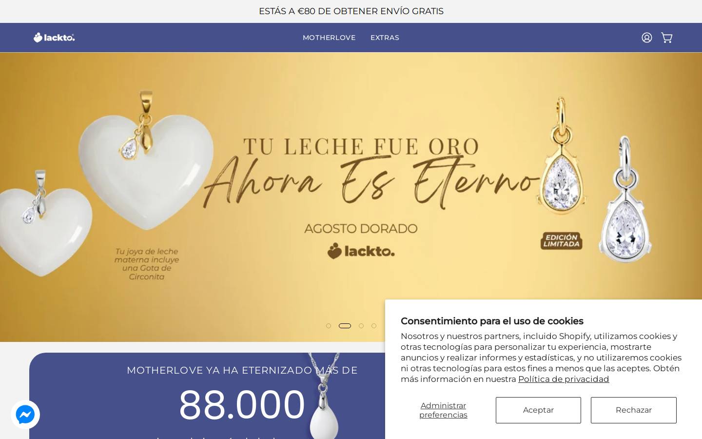 lackto.es homepage screenshot