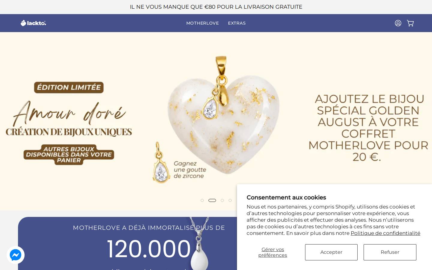 lackto.fr homepage screenshot