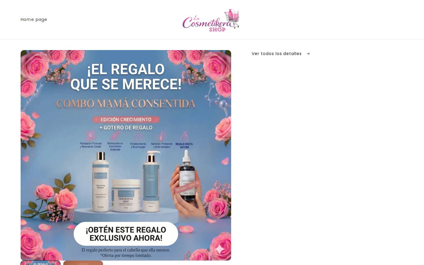 lacosmetikera.com homepage screenshot