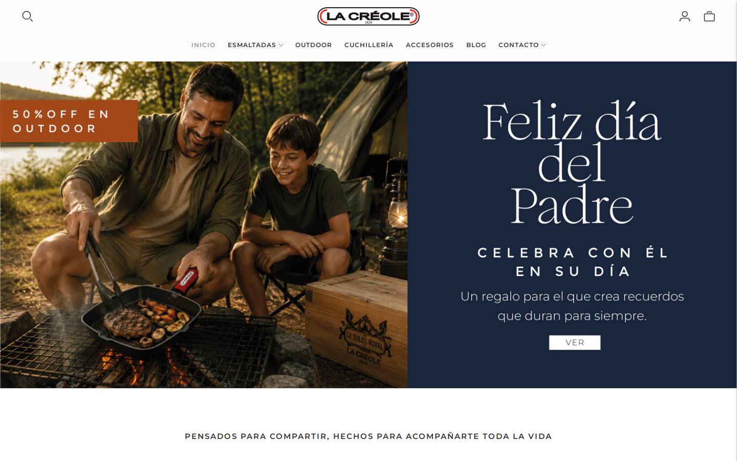 lacreole.cl homepage screenshot