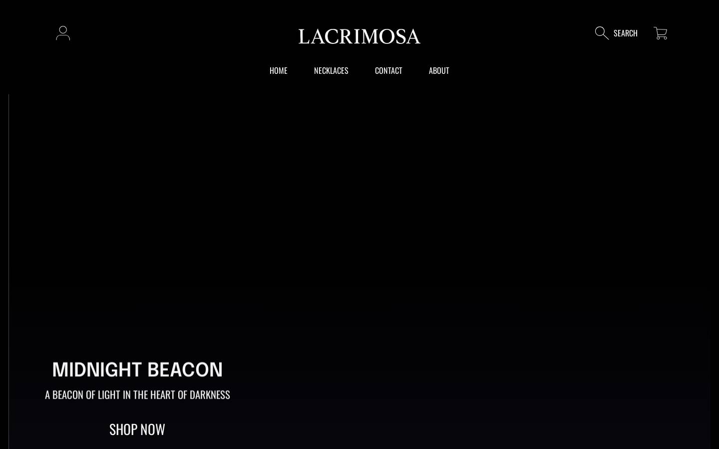 lacrimosa.shop homepage screenshot