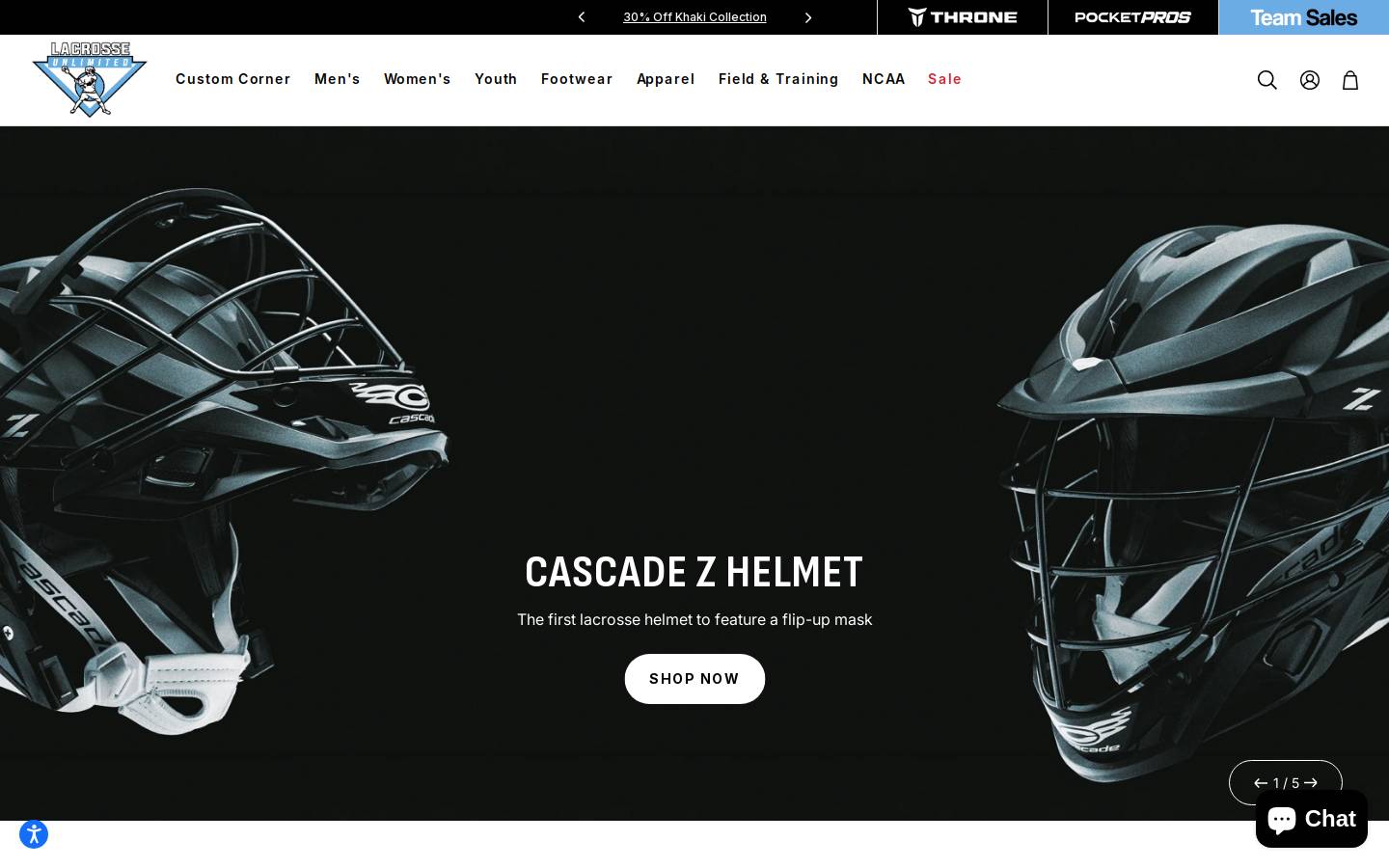 Lacrosse Unlimited homepage screenshot