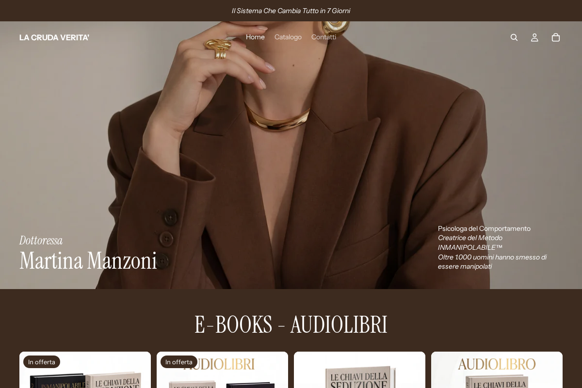 lacrudaverita.com homepage screenshot