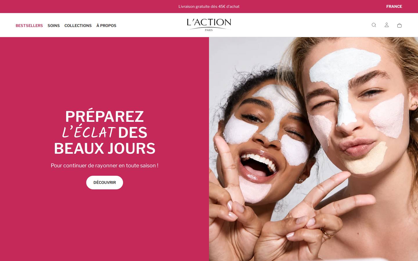 lactionparis.com homepage screenshot