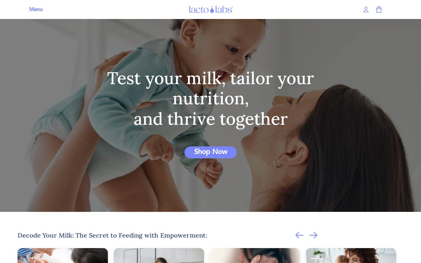 lactolabs.com homepage screenshot