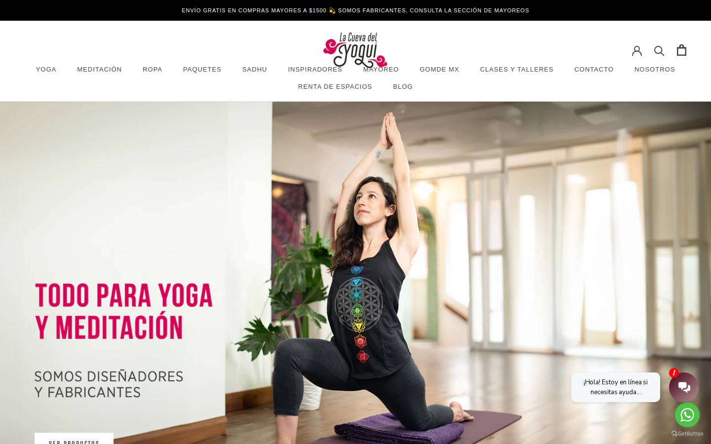 lacuevadelyogui.com.mx homepage screenshot