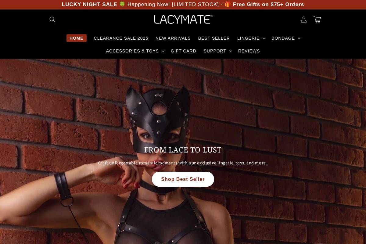 Lacymate homepage screenshot