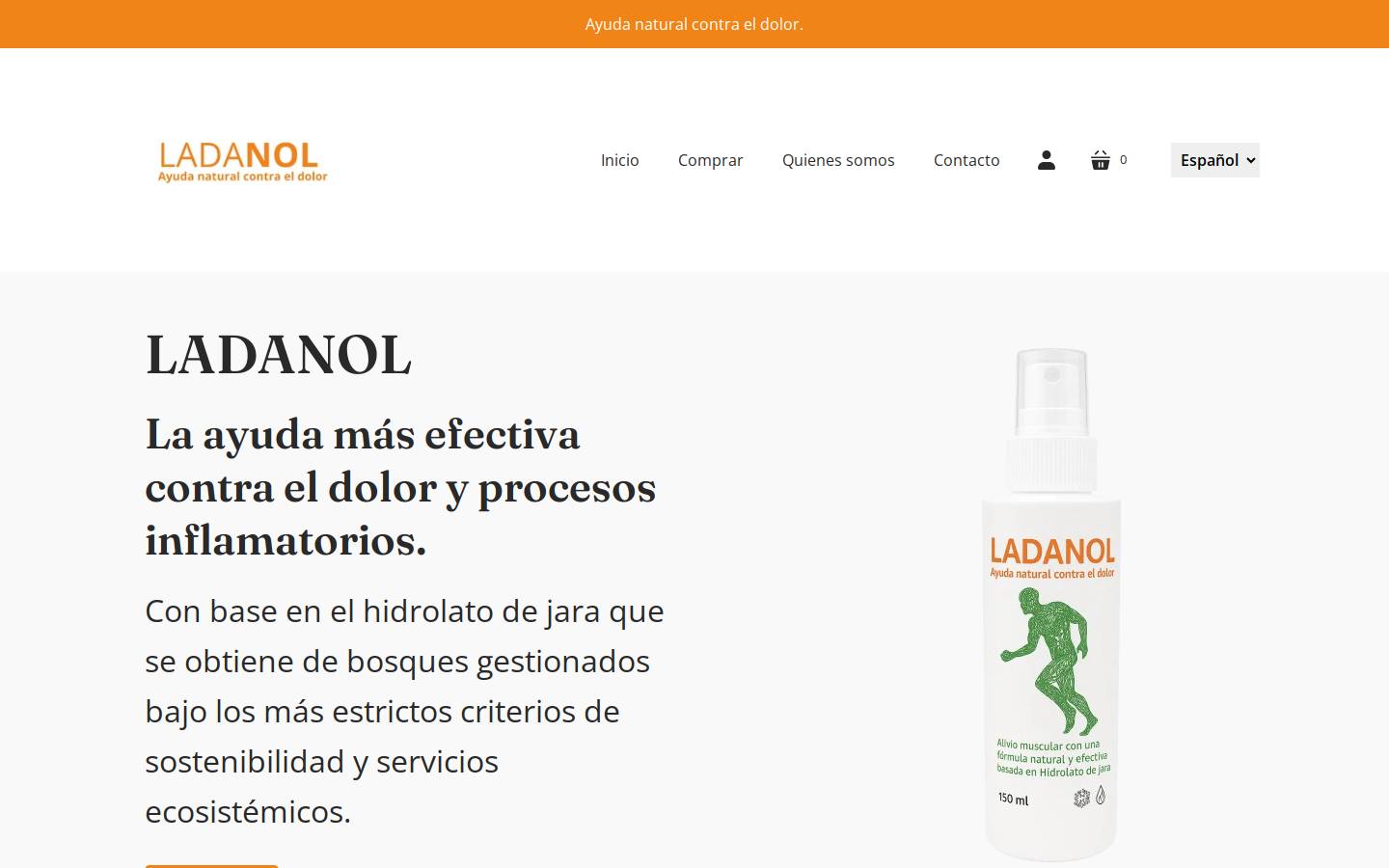 ladanol.com homepage screenshot