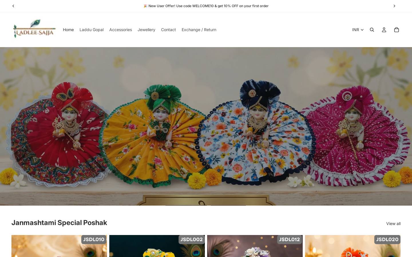 ladleesajja.com homepage screenshot