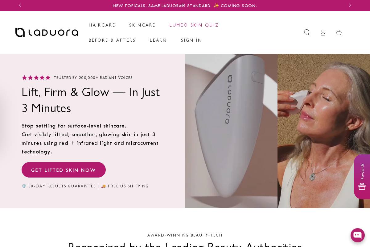 laduora.com homepage screenshot