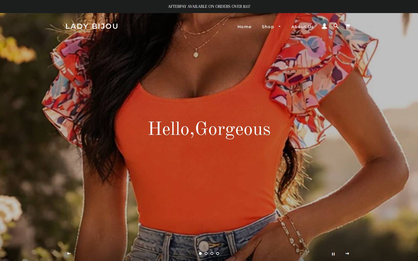 lady-bijou.com homepage screenshot