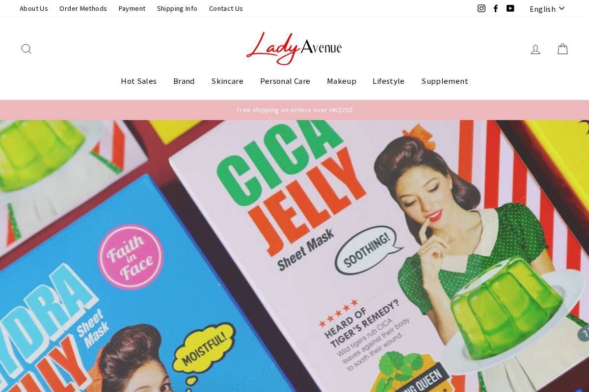 ladyavenue.com homepage screenshot