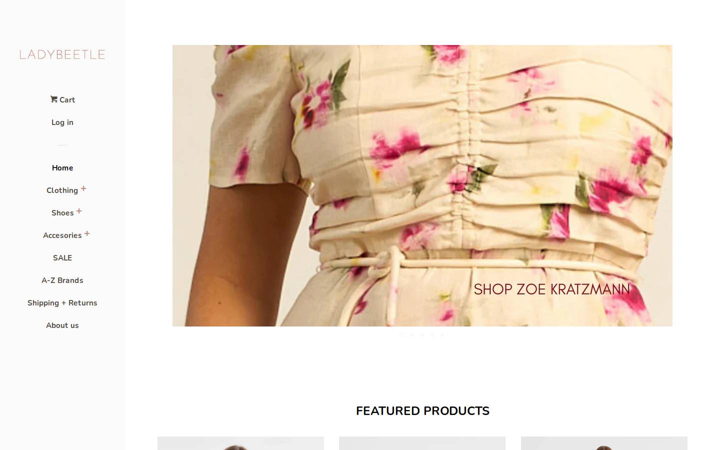 ladybeetleshoes.com.au homepage screenshot