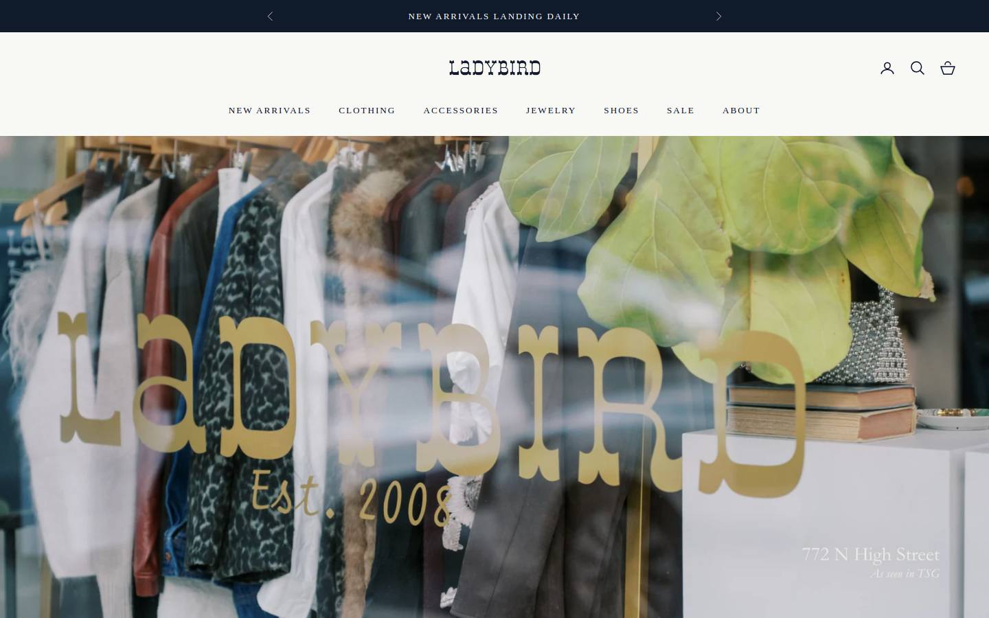 ladybirdfashion.com homepage screenshot