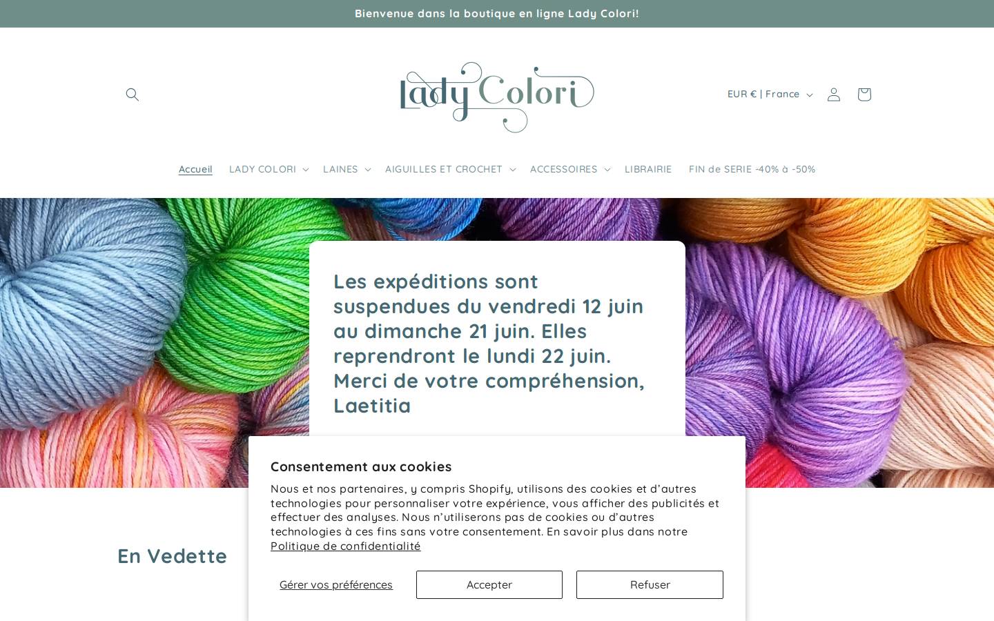 ladycolori.com homepage screenshot
