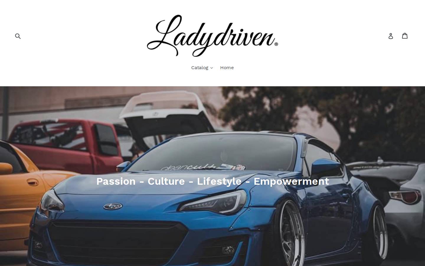 ladydriven.co homepage screenshot