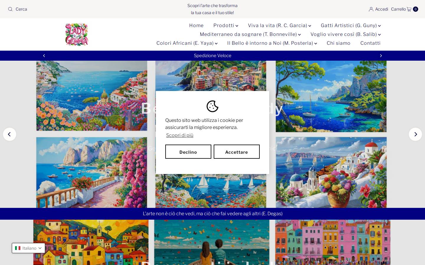 ladygama.com homepage screenshot
