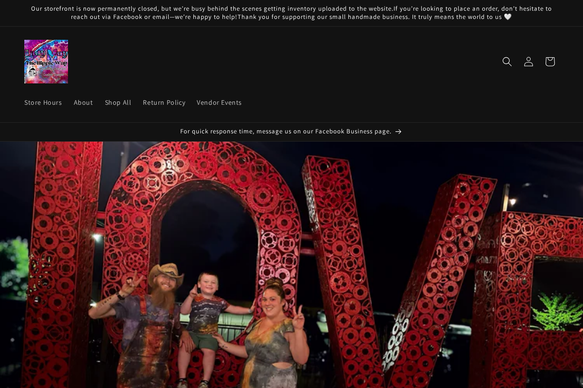 Lady May: The Hippie Way homepage screenshot