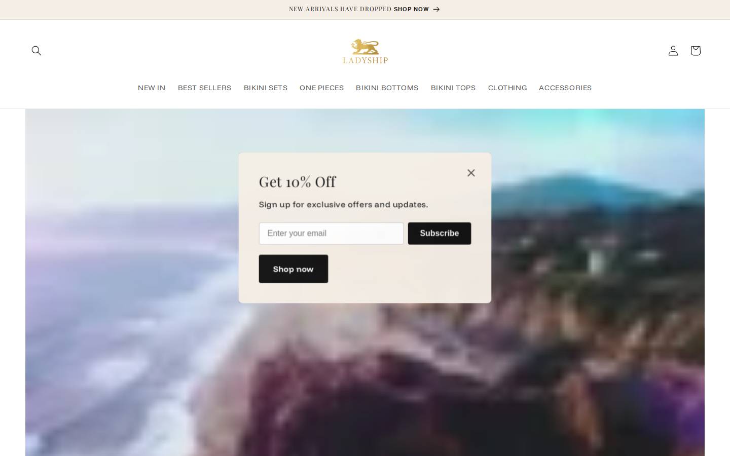 ladyshipswim.com homepage screenshot