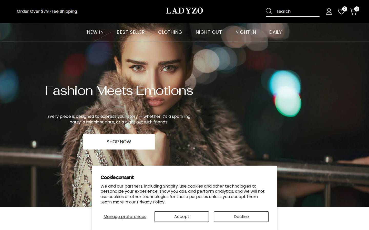 ladyzo.com homepage screenshot