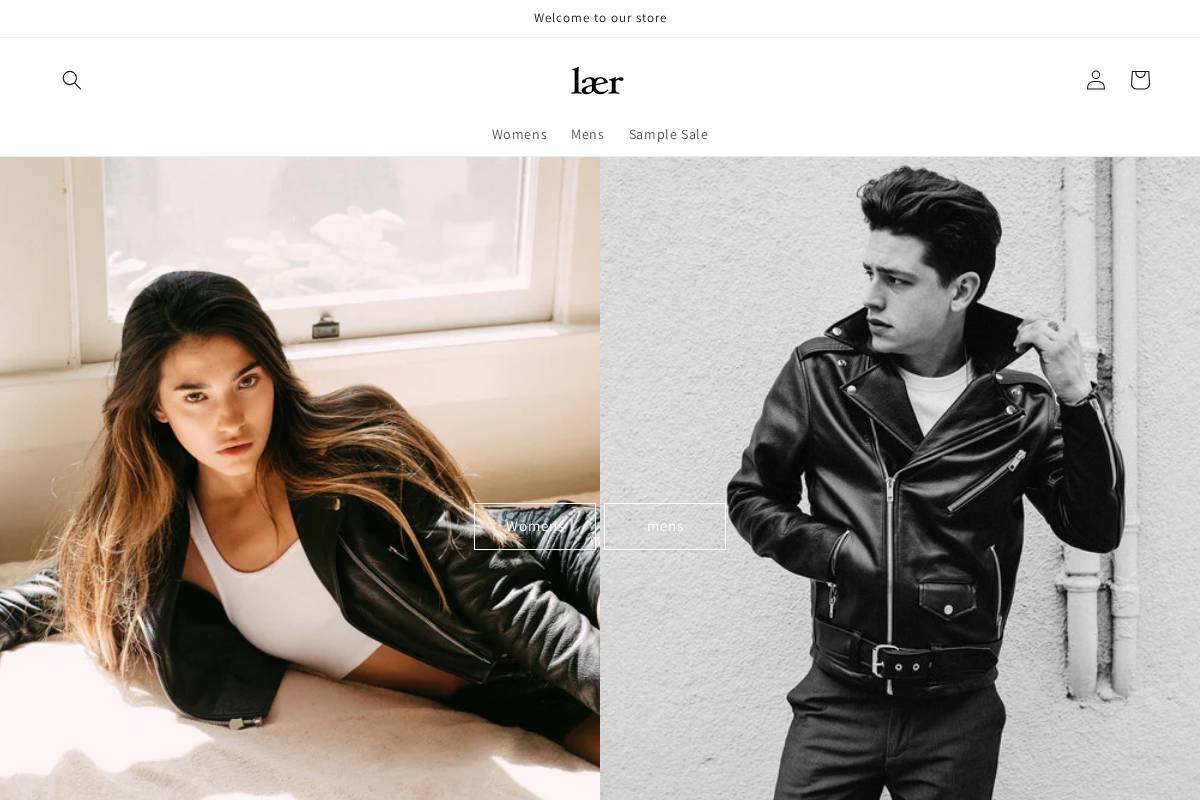 laerbrand.com homepage screenshot