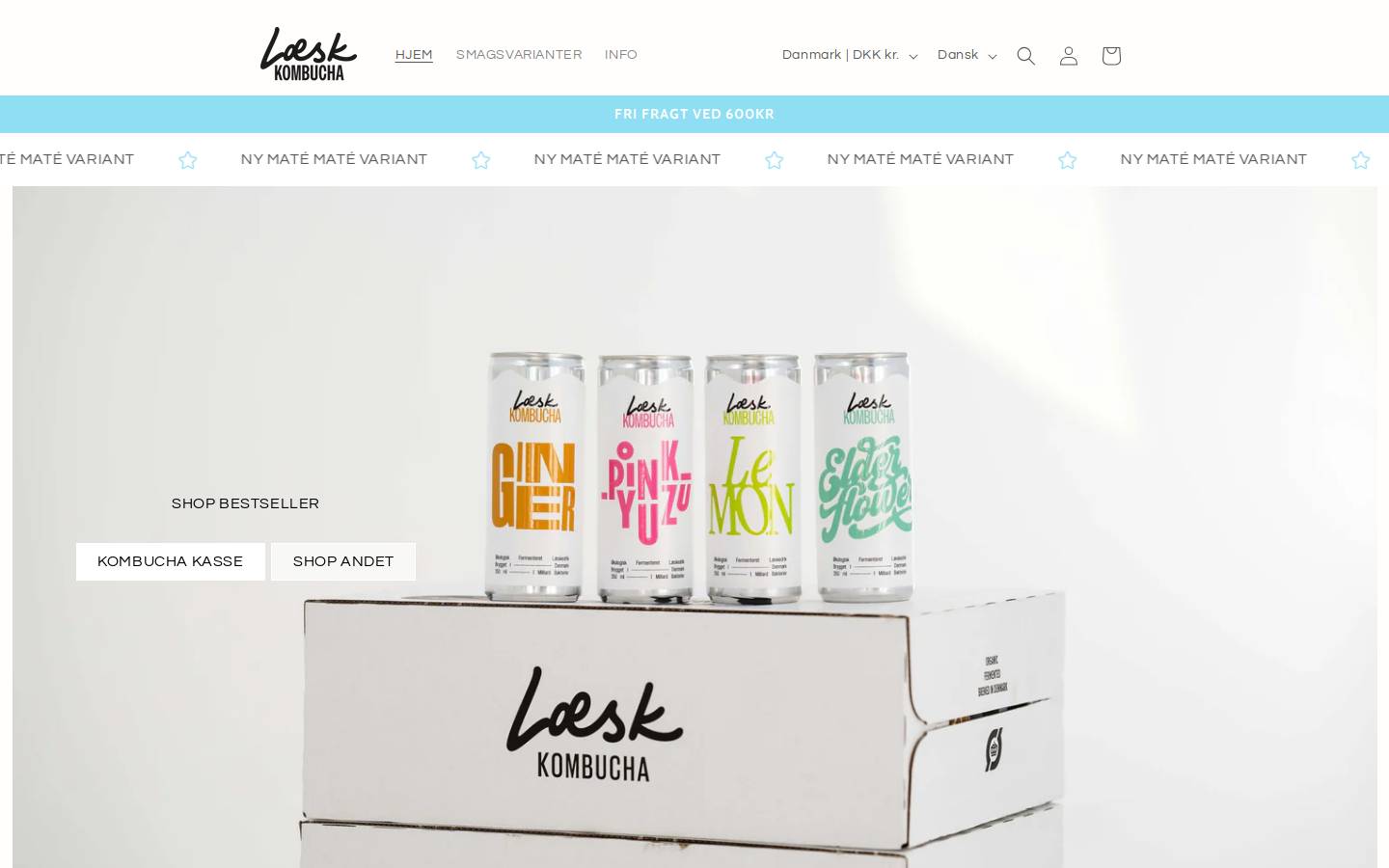 Læsk homepage screenshot
