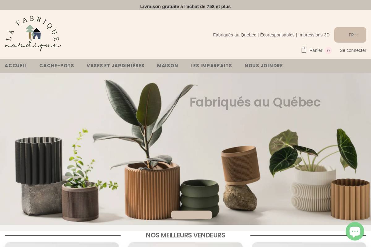 lafabriquenordique.ca homepage screenshot