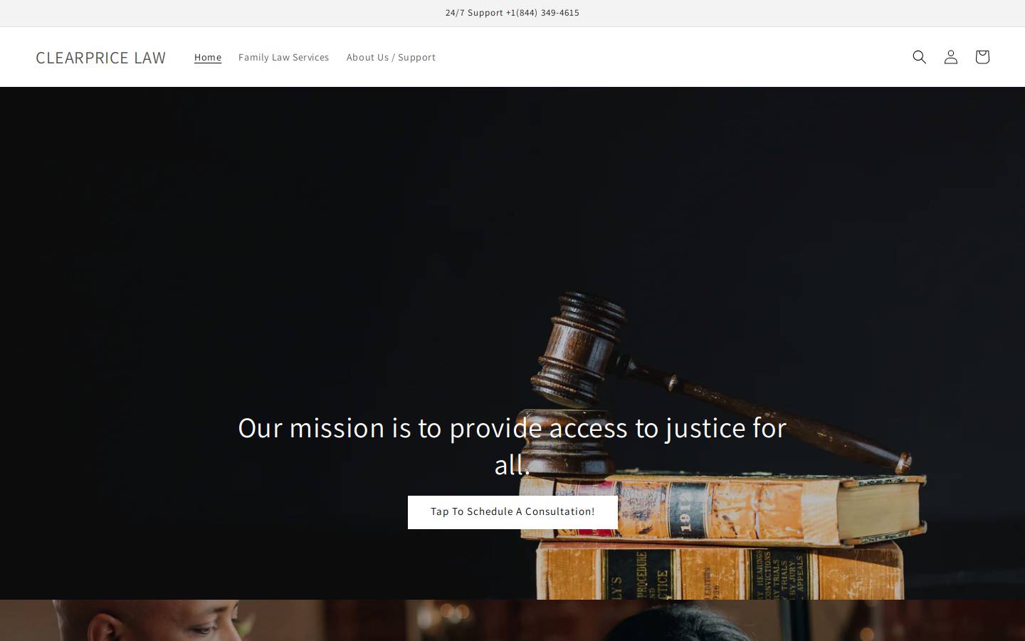 lafamilylegal.com homepage screenshot