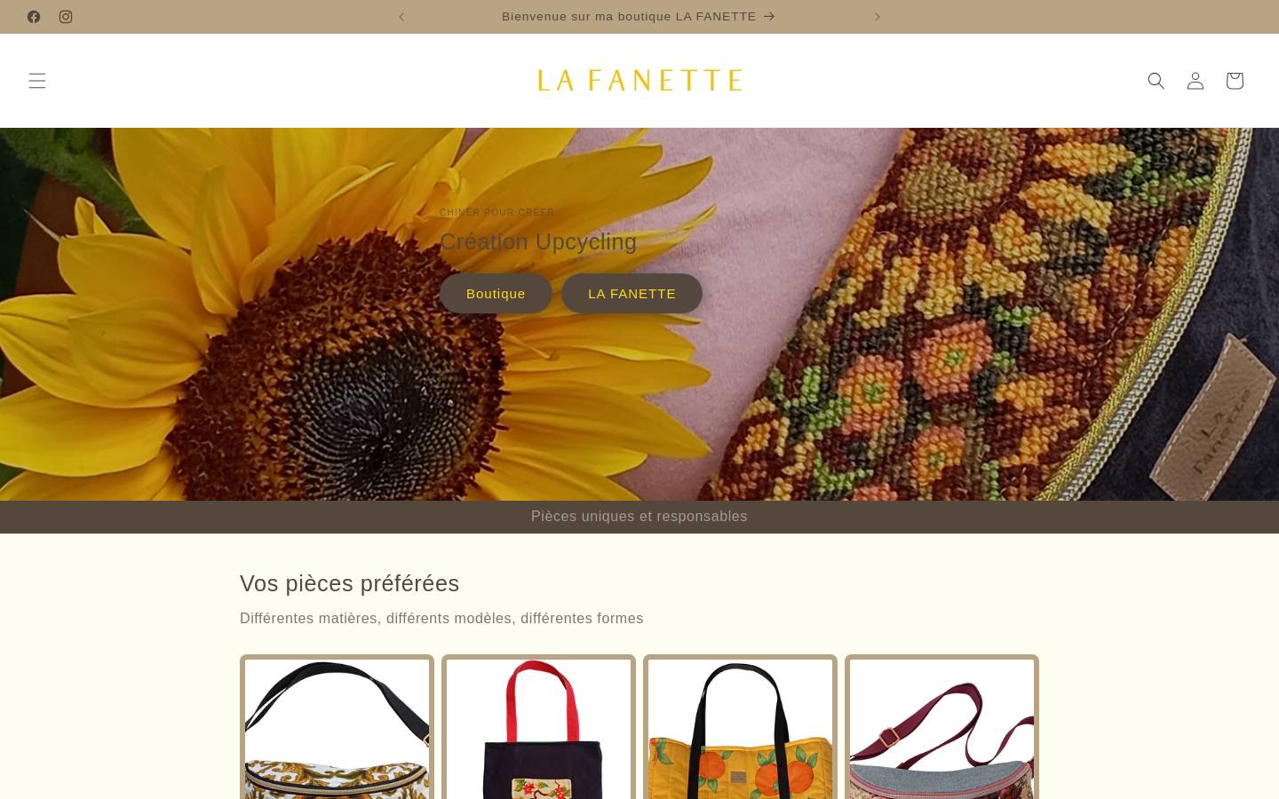 lafanette.com homepage screenshot