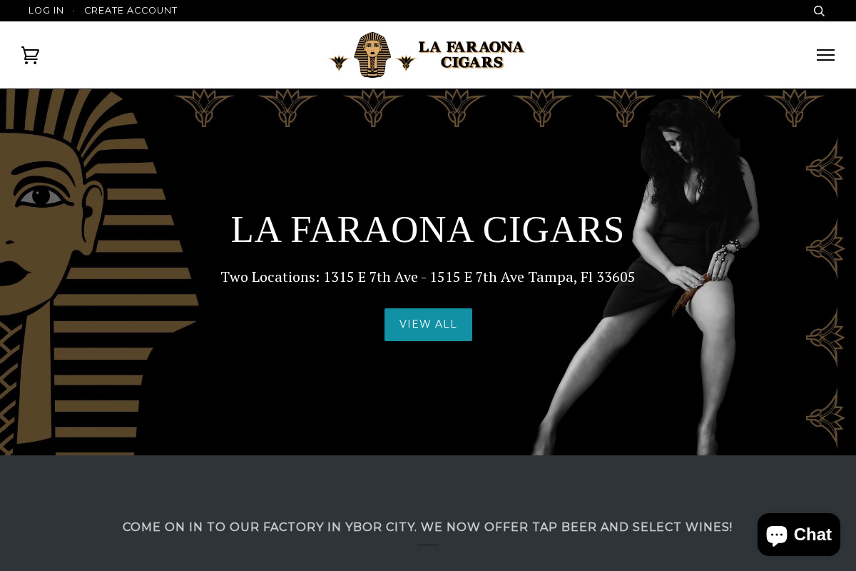 lafaraonacigars.com homepage screenshot