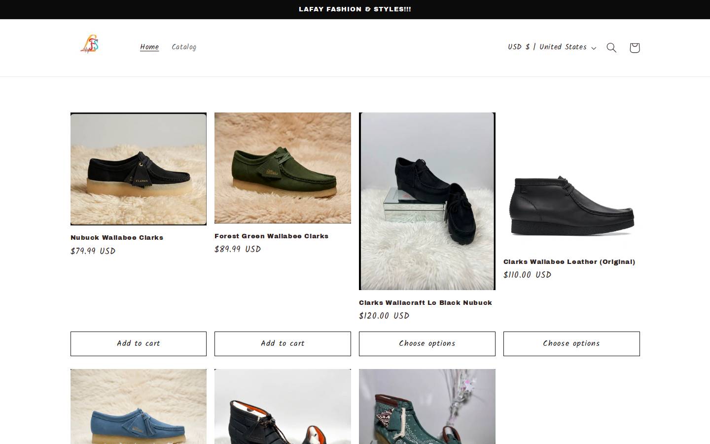lafayfashion.com homepage screenshot