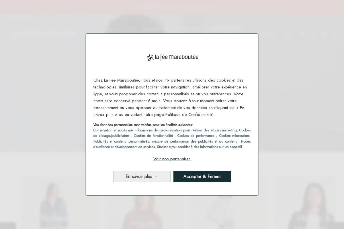 lafeemaraboutee.fr homepage screenshot