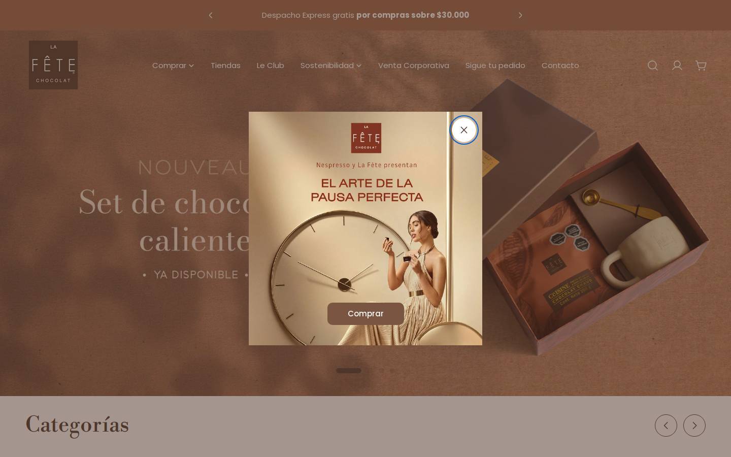 lafetechocolat.com homepage screenshot