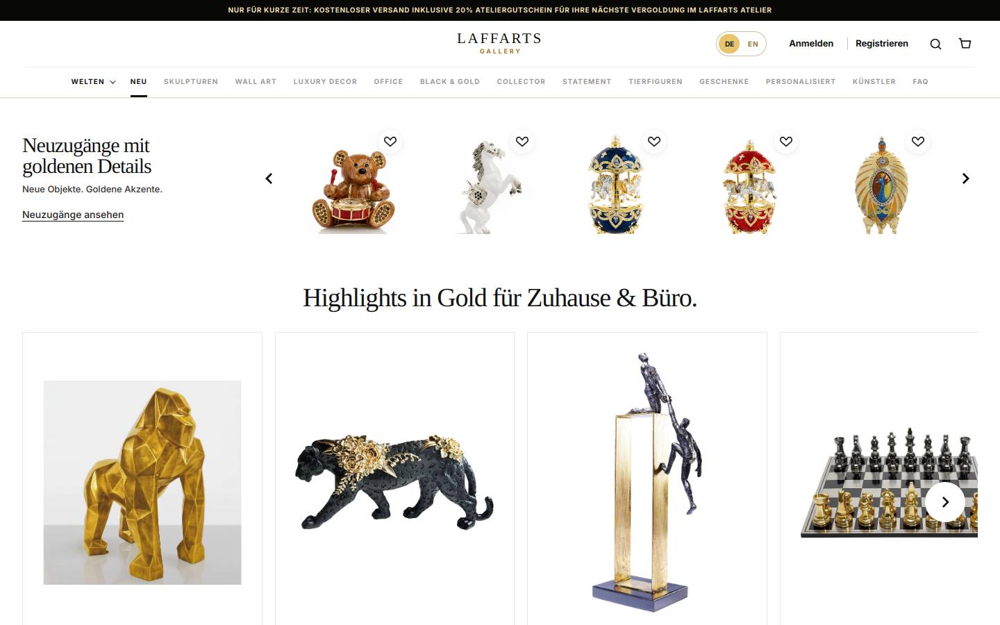 laffarts.com homepage screenshot