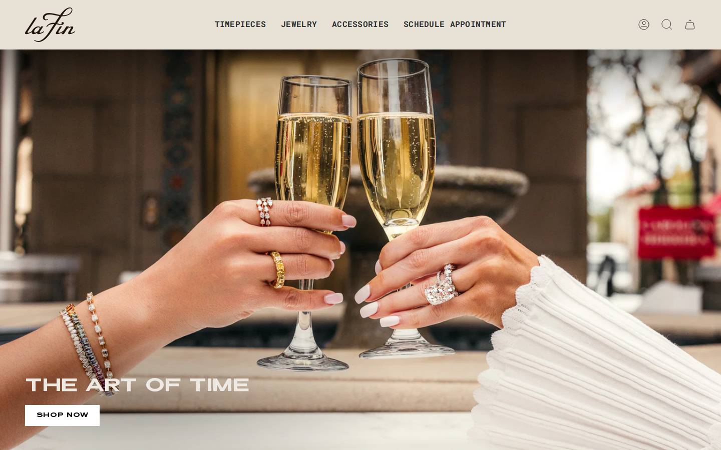 lafinboutique.com homepage screenshot