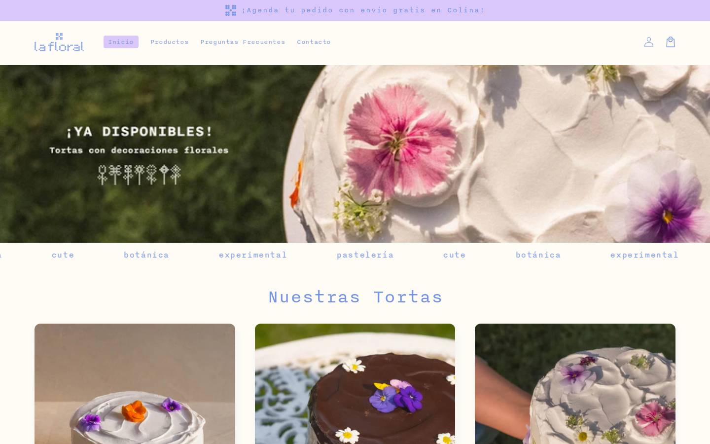lafloral.cl homepage screenshot