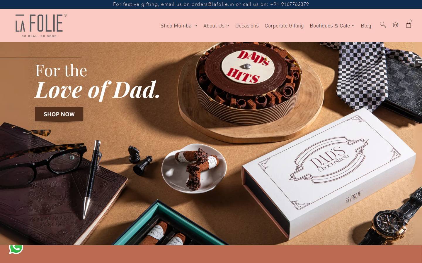 lafolie.in homepage screenshot