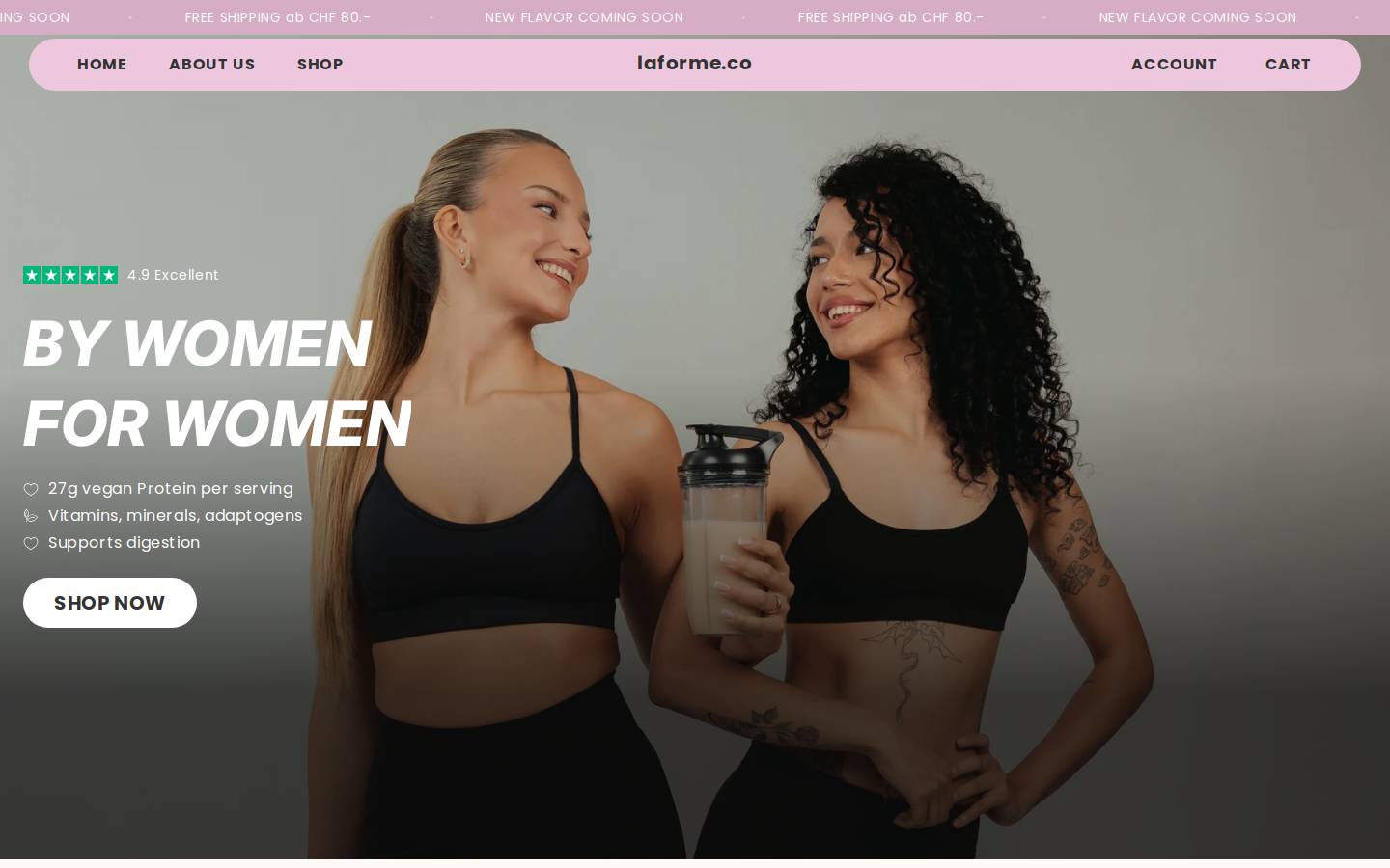 laforme.co homepage screenshot