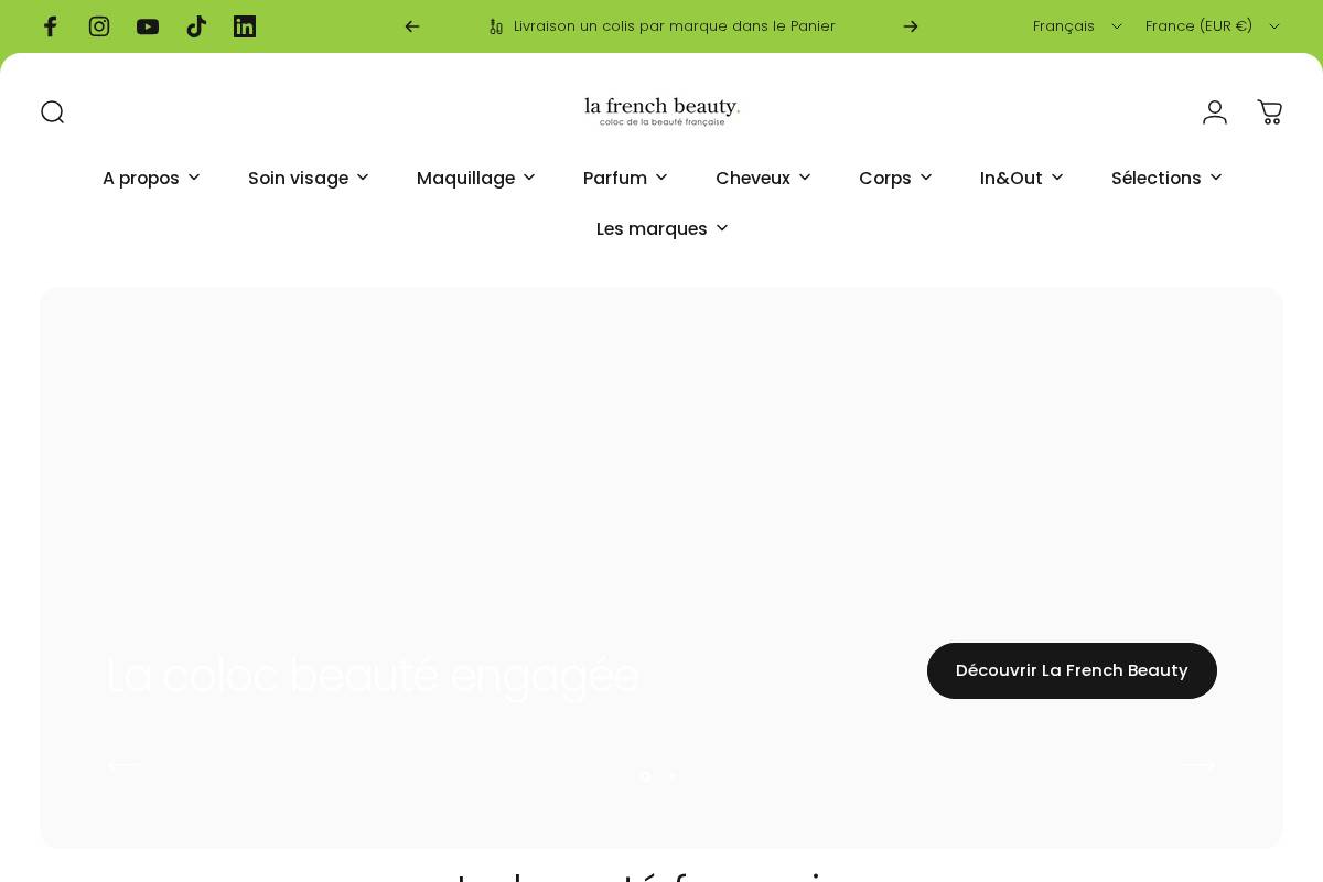 La French Beauty, la coloc beauté engagée homepage screenshot