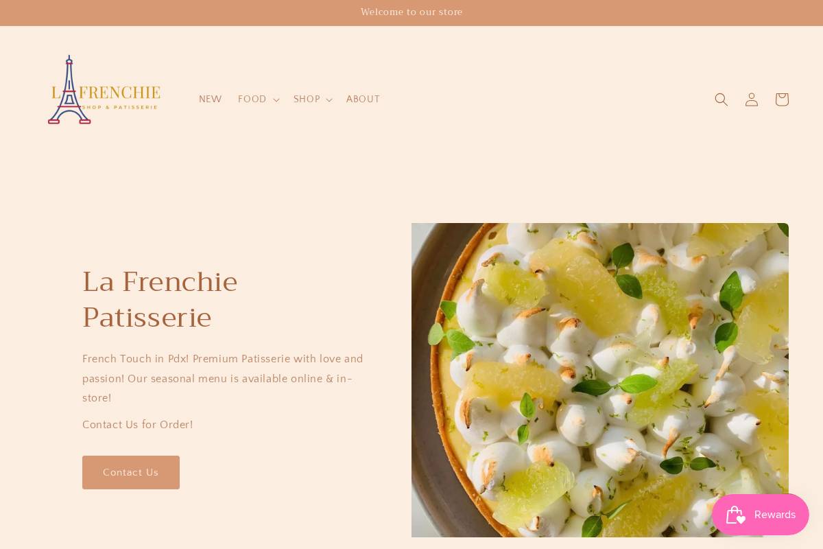 lafrenchieshop.com homepage screenshot