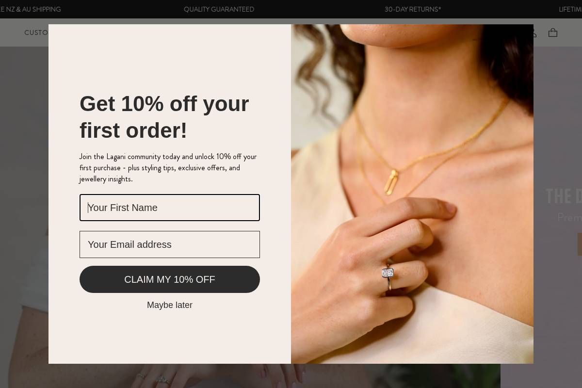 LAGANI homepage screenshot