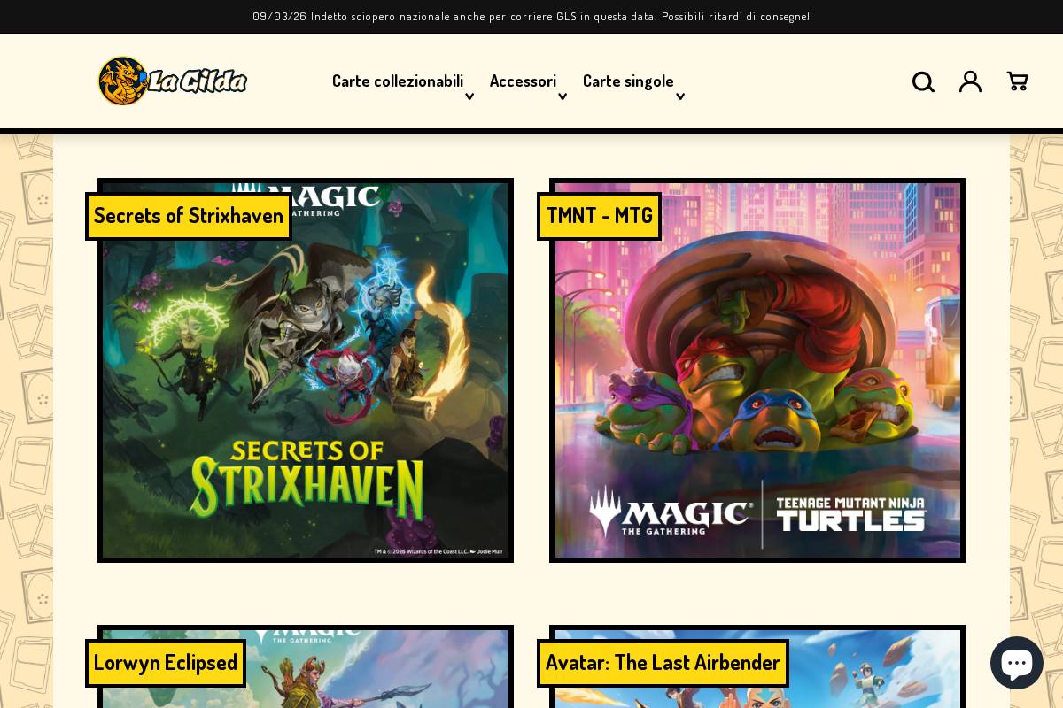 La Gilda Store homepage screenshot