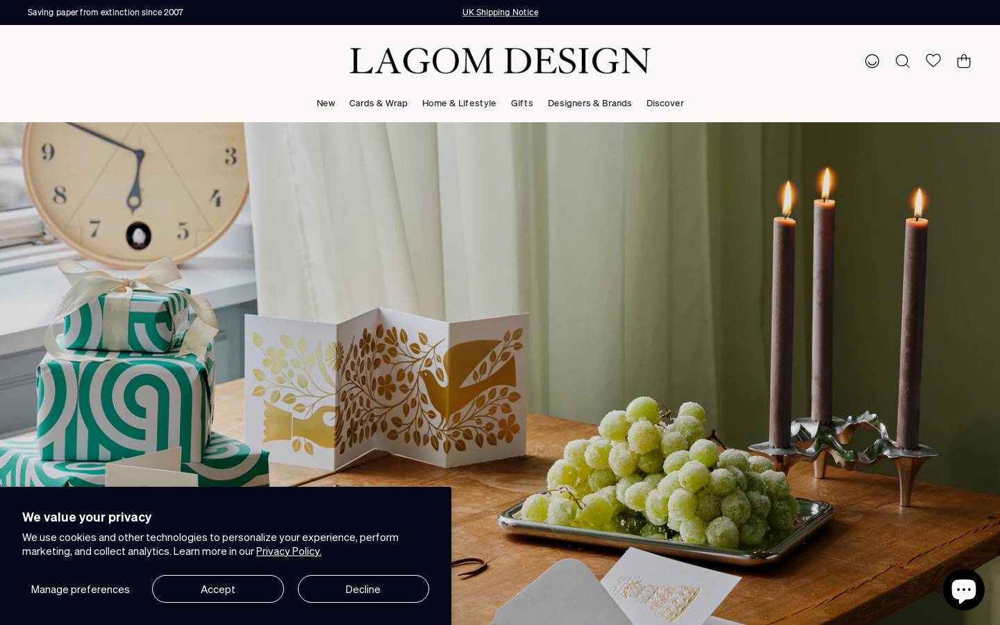 LAGOM DESIGN homepage screenshot