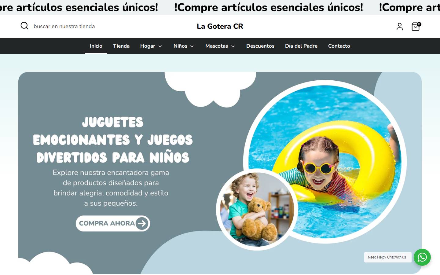 lagoteracr.com homepage screenshot