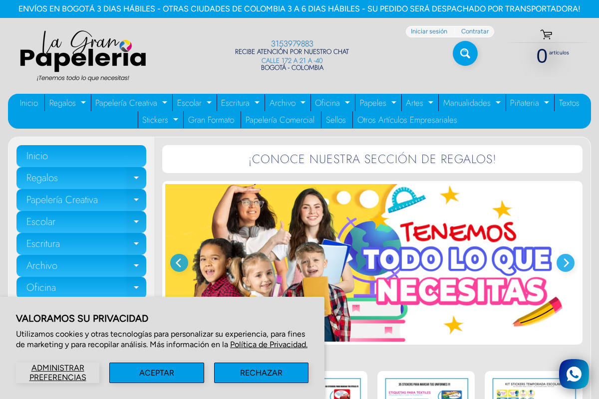 lagranpapeleria homepage screenshot