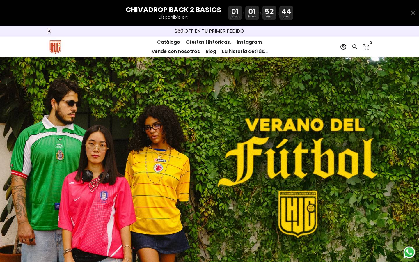 lahistoricajerseyclub.com homepage screenshot
