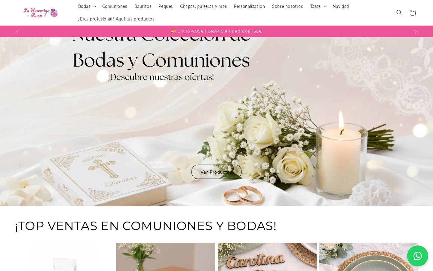 Lahormigarosa homepage screenshot