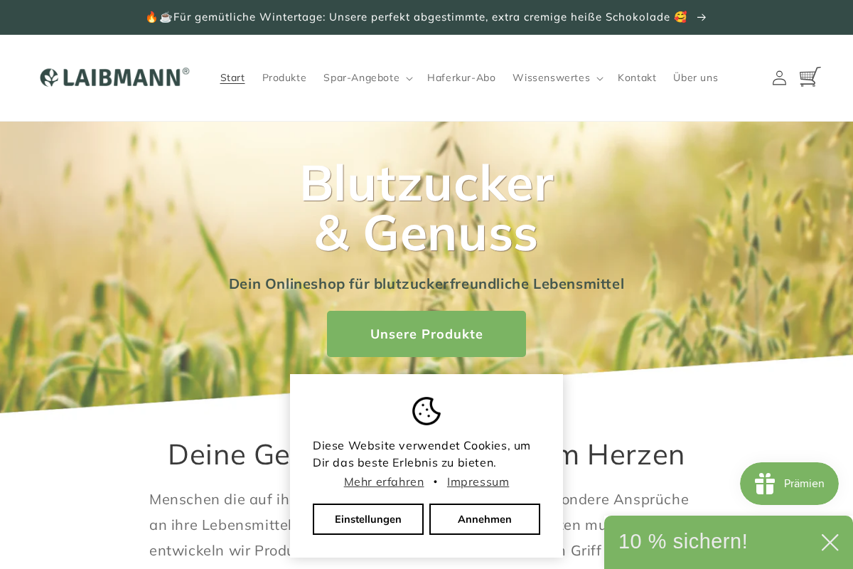 Laibmann homepage screenshot