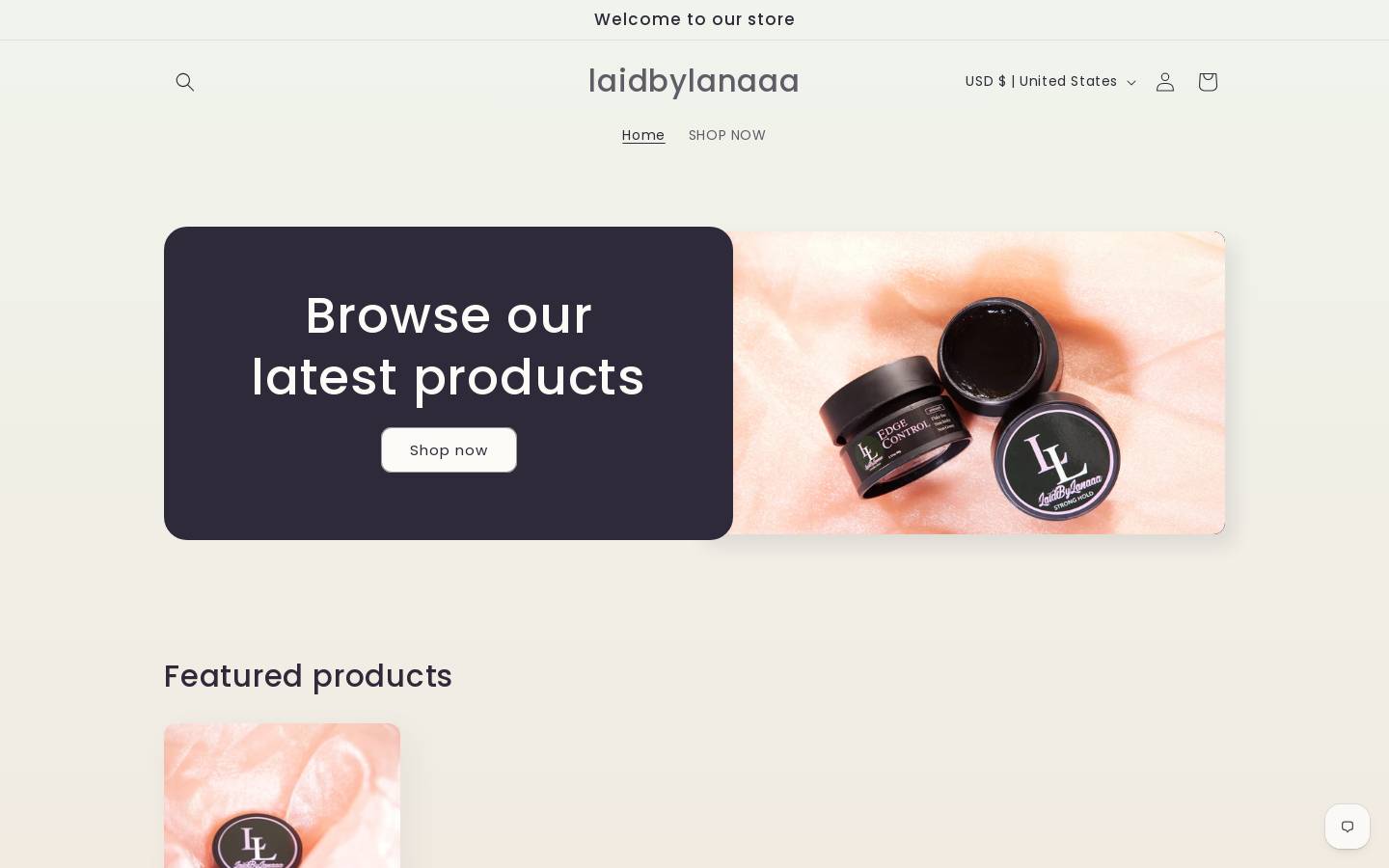 laidbylanaaa.com homepage screenshot